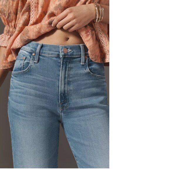 MOTHER The Rambler High-Rise Flood Jeans NEW NWT 26p out of blue new nwt - Picture 3 of 6